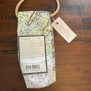 Sea Bags Maine.  Made from recycled sails.  Wine bag.